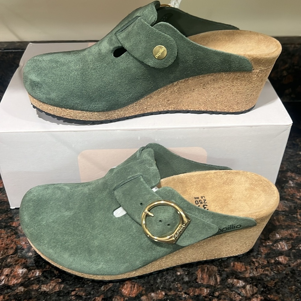 Papillio Birkenstock Fanny ring buckle suede Birkenstock